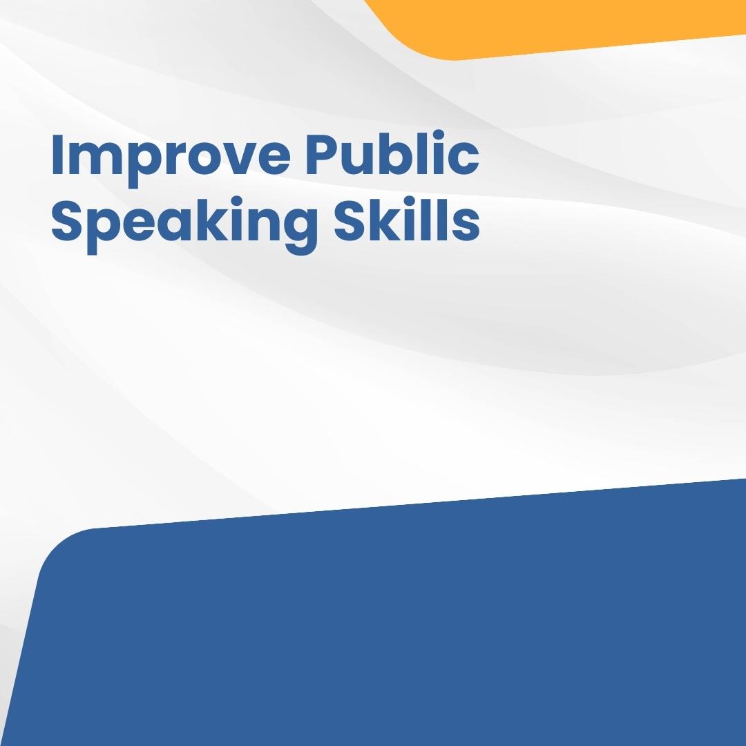 improving public speaking skills