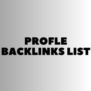 Profile Backlink list
